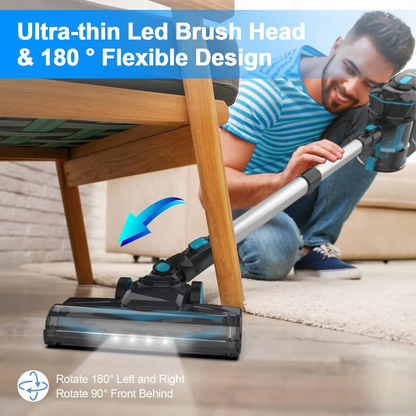 Aspirapolvere Senza Fili | Potente Aspirazione e Design Leggero | Filtrazione HEPA per Aria Pulita 4