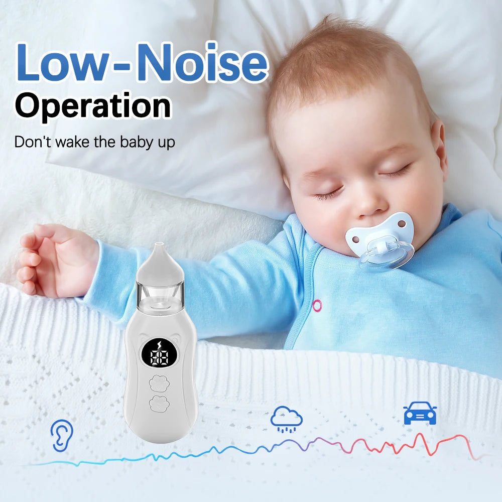 Aspiratore Nasale Elettrico Neonato con 9 Velocità e Design Silenzioso | Pulizia Efficiente per Sollievo dalla Congestione 3