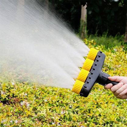Flexible Hose Attachment | Ergonomic Atomizing Nozzle with Multiple Spray Patterns | Ideal for Irrigation and Cleaning