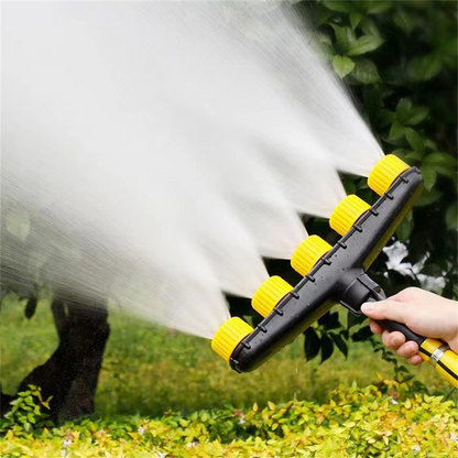 Flexible Hose Attachment | Ergonomic Atomizing Nozzle with Multiple Spray Patterns | Ideal for Irrigation and Cleaning