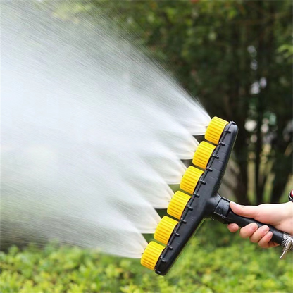 Flexible Hose Attachment | Ergonomic Atomizing Nozzle with Multiple Spray Patterns | Ideal for Irrigation and Cleaning