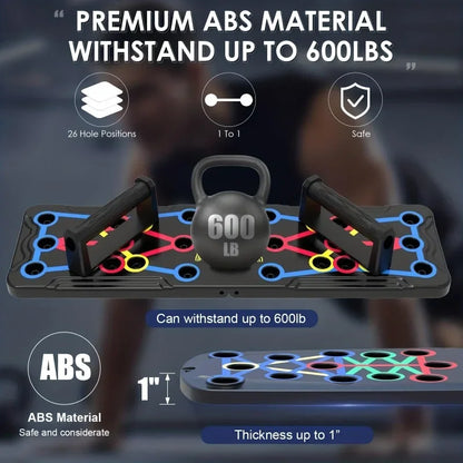 Attrezzatura Palestra | Set di Tavole Push-Up Pieghevoli con Manici Antiscivolo | Allenamento Efficace per Torace e Braccia 3
