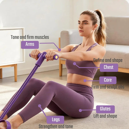 Attrezzo Fitness Multifunzionale | Pedale di Resistenza con Elastico per Allenamento Efficace | Ideale per Yoga e Forza Muscolare 1