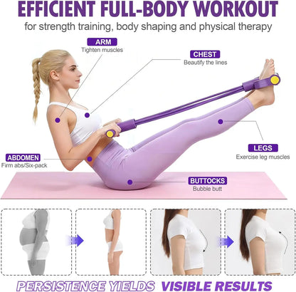 Attrezzo Fitness Multifunzionale | Pedale di Resistenza con Elastico per Allenamento Efficace | Ideale per Yoga e Forza Muscolare 2