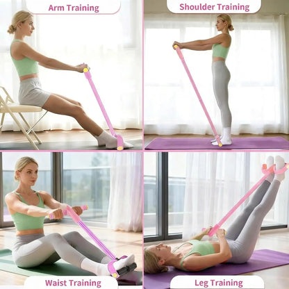 Attrezzo Fitness Multifunzionale | Pedale di Resistenza con Elastico per Allenamento Efficace | Ideale per Yoga e Forza Muscolare 5