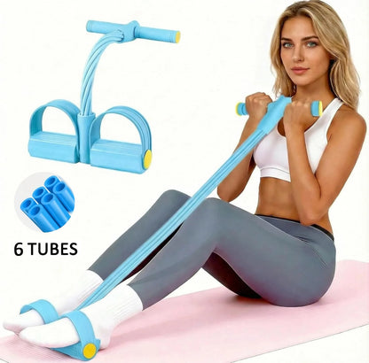 Attrezzo Fitness Multifunzionale | Pedale di Resistenza con Elastico per Allenamento Efficace | Ideale per Yoga e Forza Muscolare 8