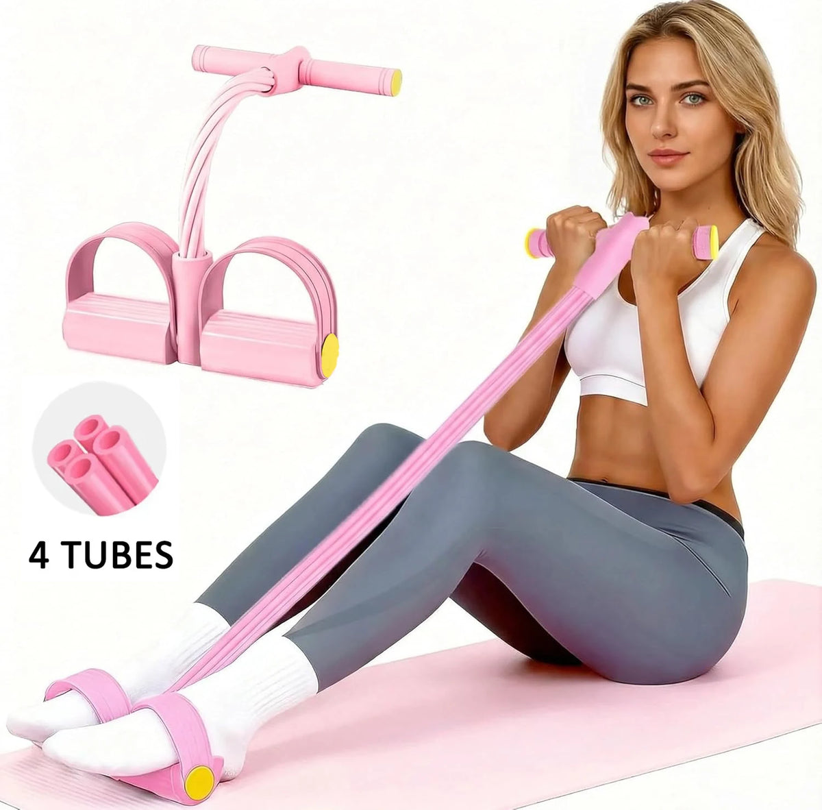 Attrezzo Fitness Multifunzionale | Pedale di Resistenza con Elastico per Allenamento Efficace | Ideale per Yoga e Forza Muscolare 9