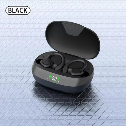 Auricolari Sportivi Wireless | HiFi Stereo con Design Impermeabile e Gancio per Orecchio | Perfetti per Allenamenti e Attività Outdoor