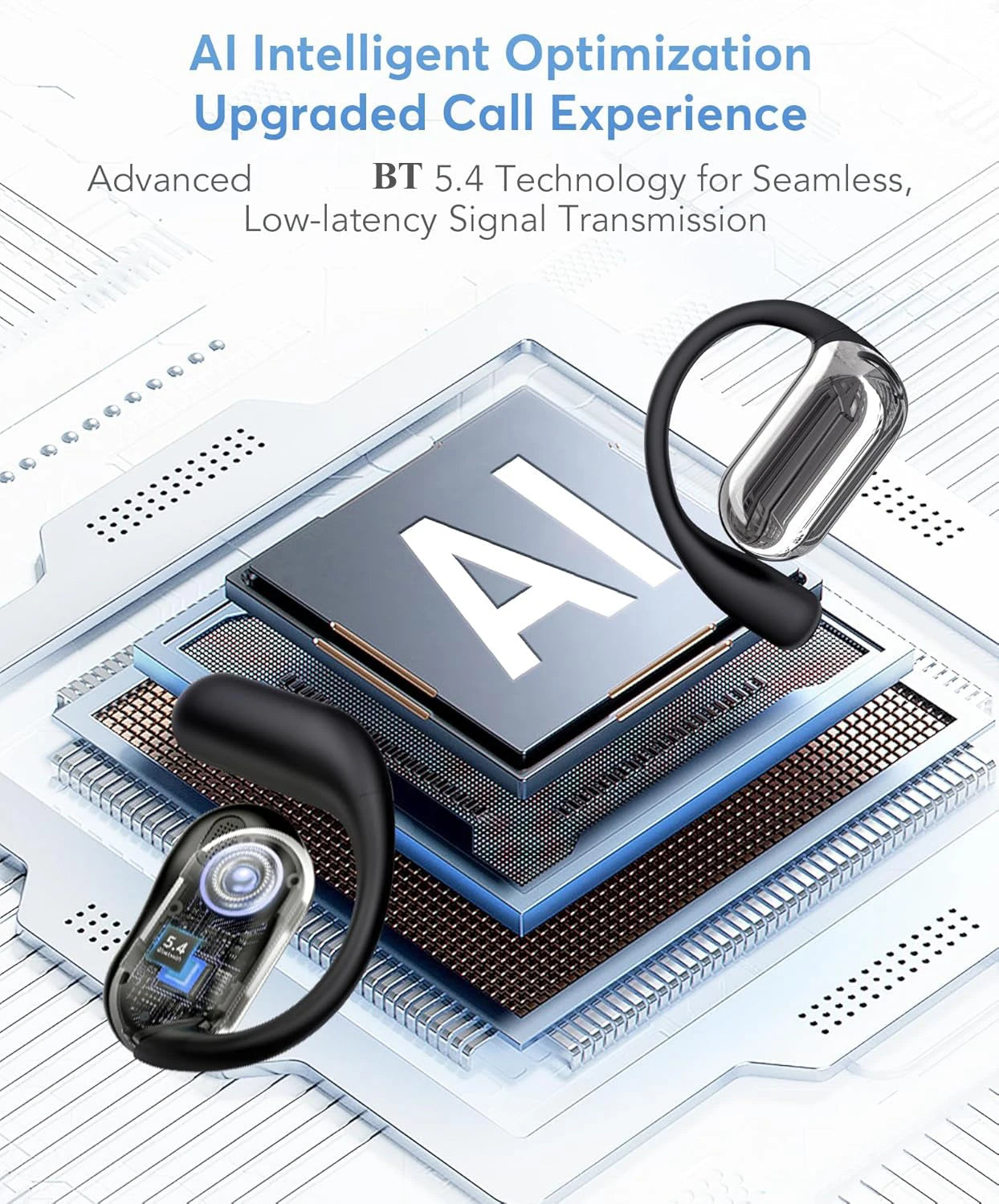 Auricolari Wireless Traduttore AI con Cancellazione del Rumore | Fino a 60 Ore di Ascolto per Comunicazioni Efficaci 7
