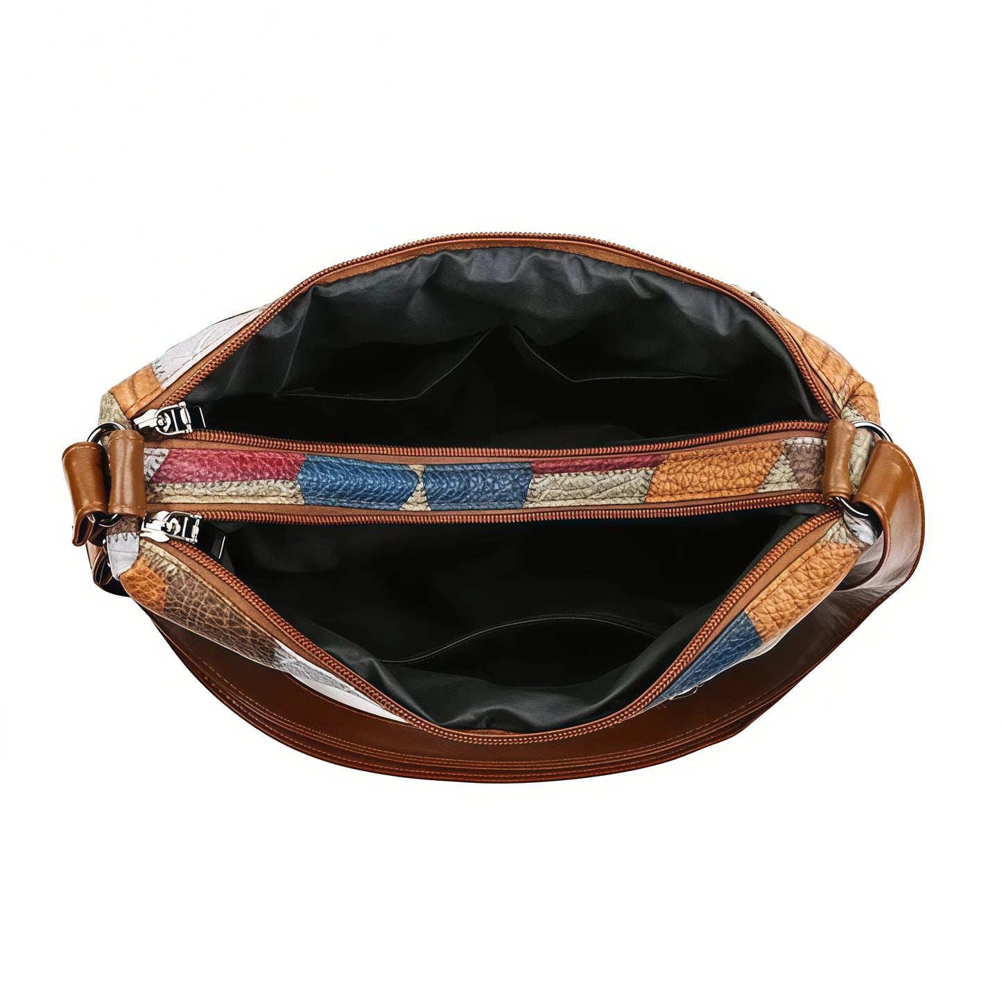 Vintage Multi-Pocket Shoulder Bag for Women