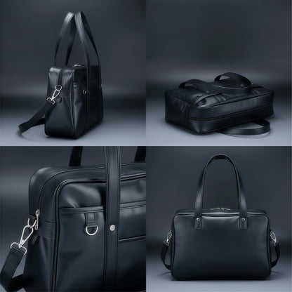 Waterproof PU Leather Student Bag