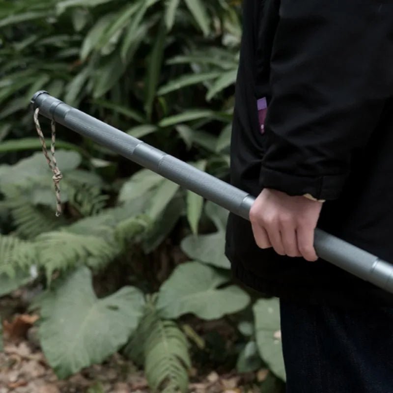 Stainless Steel Camping Poles with Ergonomic Grip | Lightweight and Adjustable for Stability and Comfort During Hikes