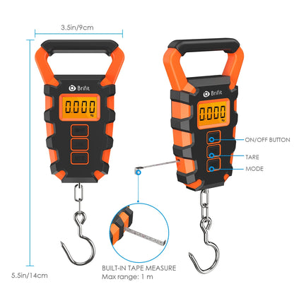 Bilancia Digitale per Pesca e Viaggio con Sensore Impermeabile | Design Compatto per Misurazioni Accurate 4