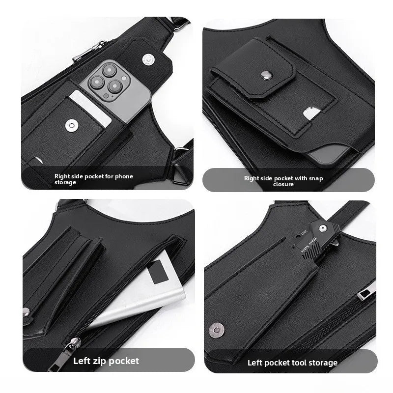 Borsa Tattica Retrò | Borsa a Tracolla Impermeabile con Multitasche | Design Ergonomico per Avventure all'Aperto 3
