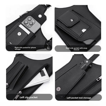 Borsa Tattica Retrò | Borsa a Tracolla Impermeabile con Multitasche | Design Ergonomico per Avventure all'Aperto 3