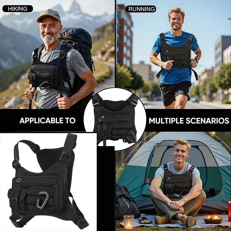 Borsa Tattica Unisex | Borsa a Tracolla Sportiva con Scomparti Multipli | Accesso Facile per Attività Outdoor 4