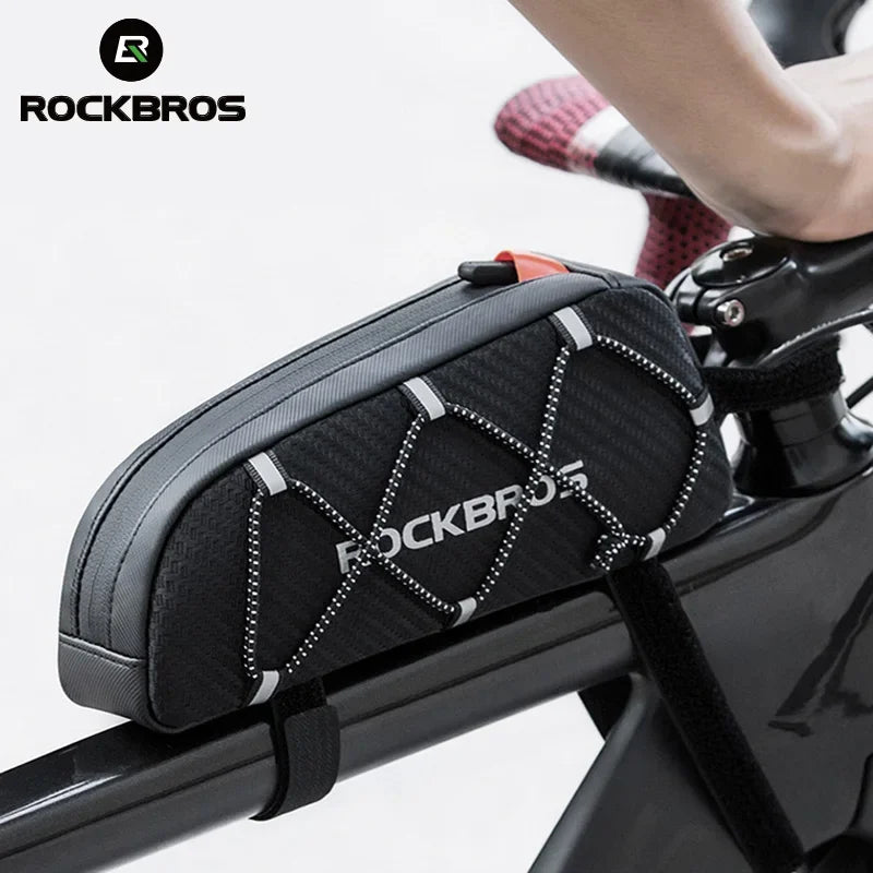 Borsa da Bici Impermeabile | Borsa Sottosella con Grande Capacità e Design Riflettente per Sicurezza Notturna 0