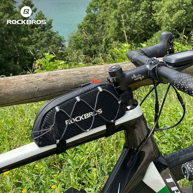 Borsa da Bici Impermeabile | Borsa Sottosella con Grande Capacità e Design Riflettente per Sicurezza Notturna 1
