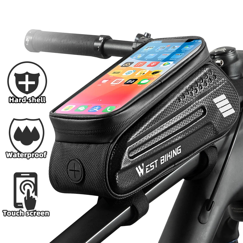 Borsa da Bicicletta Impermeabile | Borsa per Bici con Touch Screen | Sicurezza e Praticità per Ciclismo 0