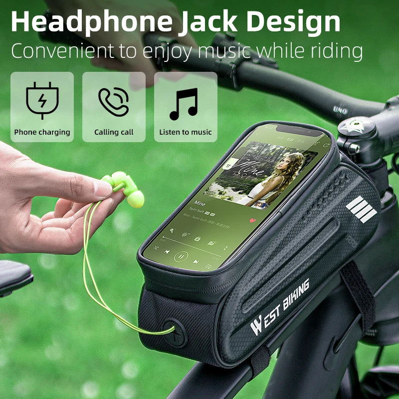 Borsa da Bicicletta Impermeabile | Borsa per Bici con Touch Screen | Sicurezza e Praticità per Ciclismo 1
