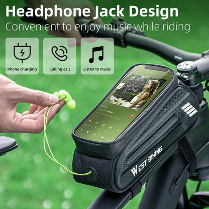 Borsa da Bicicletta Impermeabile | Borsa per Bici con Touch Screen | Sicurezza e Praticità per Ciclismo 1