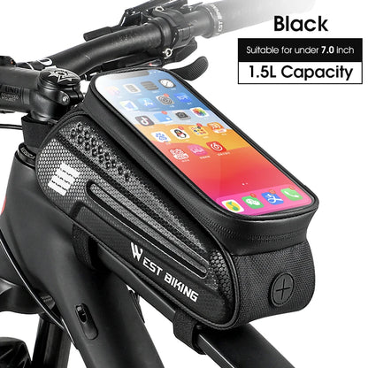 Borsa da Bicicletta Impermeabile | Borsa per Bici con Touch Screen | Sicurezza e Praticità per Ciclismo 6