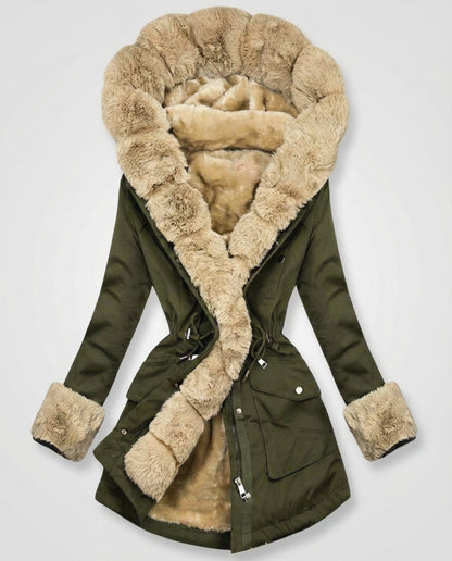 Piera | Long Women's Winter Jacket with Soft Lining and Hood - Cozy Warmth