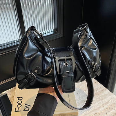 Borsa Tracolla Donna Hobo Pieghettata