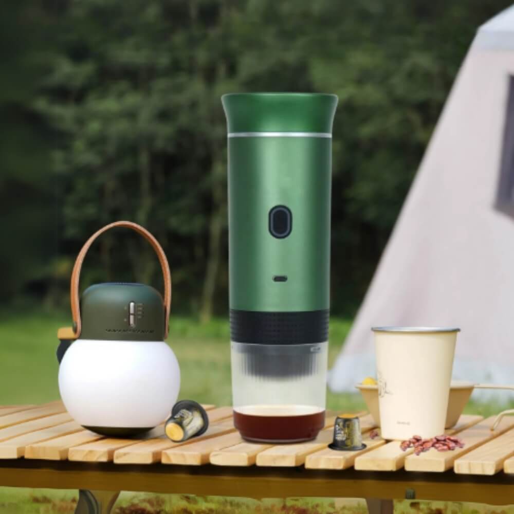 Caffettiera Portatile 3 in 1 con Design Compatto | Preparazione Veloce di Espresso, Cappuccino e Caffè Americano 4