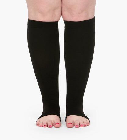 Calze a Compressione Graduata Unisex | Punta Aperta con Supporto Mirato | Traspirabilità Ottimale per Comfort Attivo 2