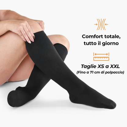 Calze a Compressione Graduata Unisex | Punta Aperta con Supporto Mirato | Traspirabilità Ottimale per Comfort Attivo 6