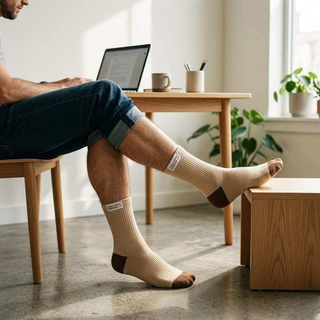 Calze a Compressione Graduata | Calze Traspiranti per Supporto Quotidiano | Confezione da 6 Paia per Comfort e Versatilità 0