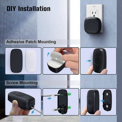 Wireless Outdoor Doorbell with 58 Sounds and IP55 Waterproof | Easy Installation for Enhanced Security