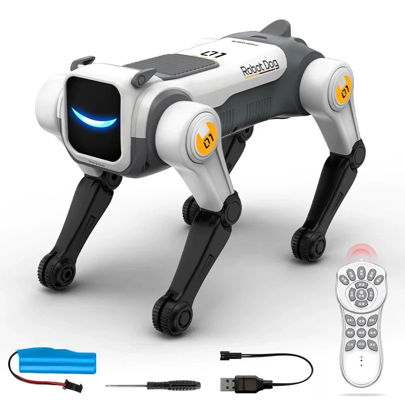Cane Robotico Programmabile con Comando Vocale e Acrobazie | Giocattolo Interattivo per Divertimento e Apprendimento 0