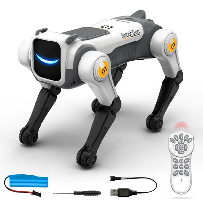 Cane Robotico Programmabile con Comando Vocale e Acrobazie | Giocattolo Interattivo per Divertimento e Apprendimento 0