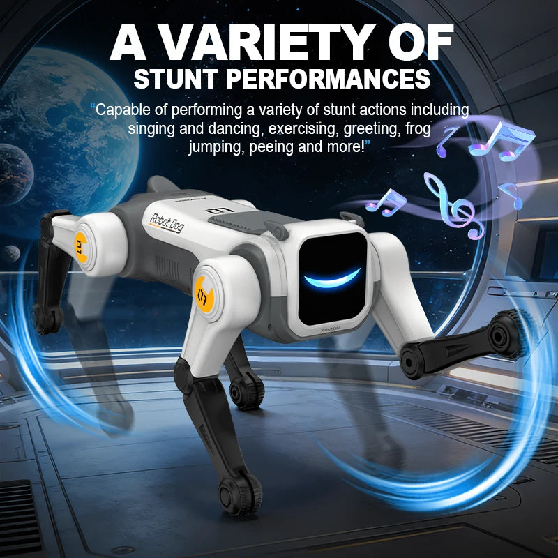 Cane Robotico Programmabile con Comando Vocale e Acrobazie | Giocattolo Interattivo per Divertimento e Apprendimento 4