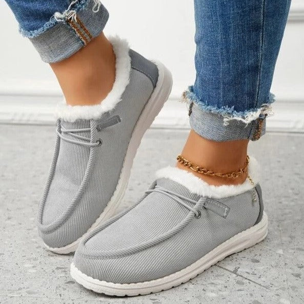 Melania | Scarpe Invernali Donna Slip-On con Fodera in Peluche - Calore e Comodità