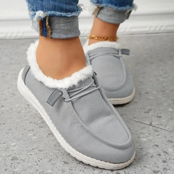 Melania | Scarpe Invernali Donna Slip-On con Fodera in Peluche - Calore e Comodità
