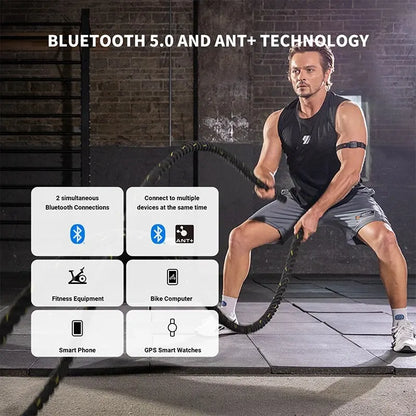 Cardiofrequenzimetro da Braccio con Sensore Ottico e Bluetooth 5.0 | Monitoraggio Preciso della Frequenza Cardiaca per Fitness e Ciclismo 1