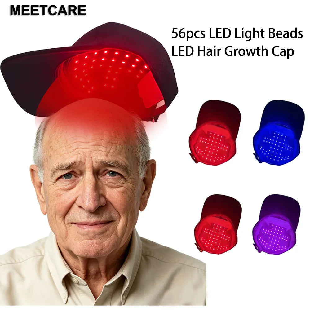 Casco Parrucchiere | Casco LED per Capelli con 56 Perline e Modalità Multiple | Trattamento Anti Perdita di Capelli Efficace 0
