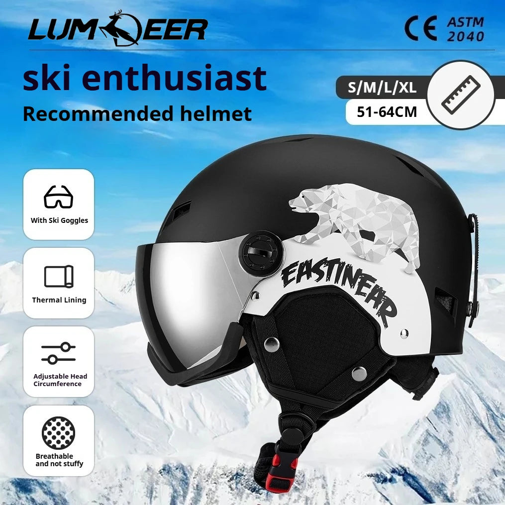 Casco Sci Universale Ergonomico per Adulti con Ventilazione Ottimale | Comfort e Sicurezza per Attività Invernali 0
