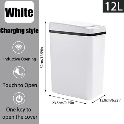 Cestino Automatico | 12 Litri con Sensore di Movimento e Design Compatto | Ideale per Spazi Ristretti 6