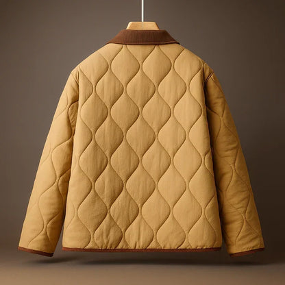 Fabrizia | Women's relaxed-fit quilted jacket with lapels - Effortless winter elegance