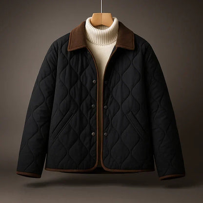 Fabrizia | Women's relaxed-fit quilted jacket with lapels - Effortless winter elegance
