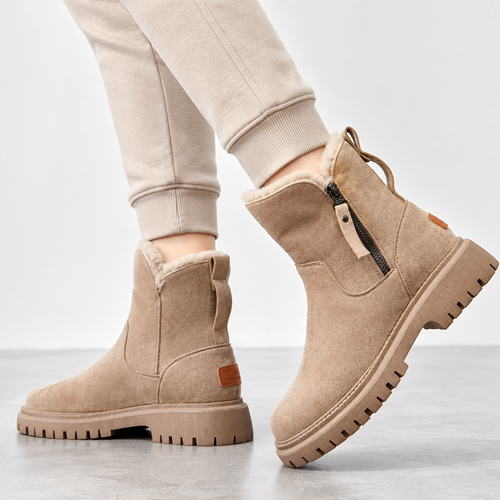 Rosalia | Women's Winter Ankle Boots with Faux Fur Lining and Thick Sole - Everyday Warmth