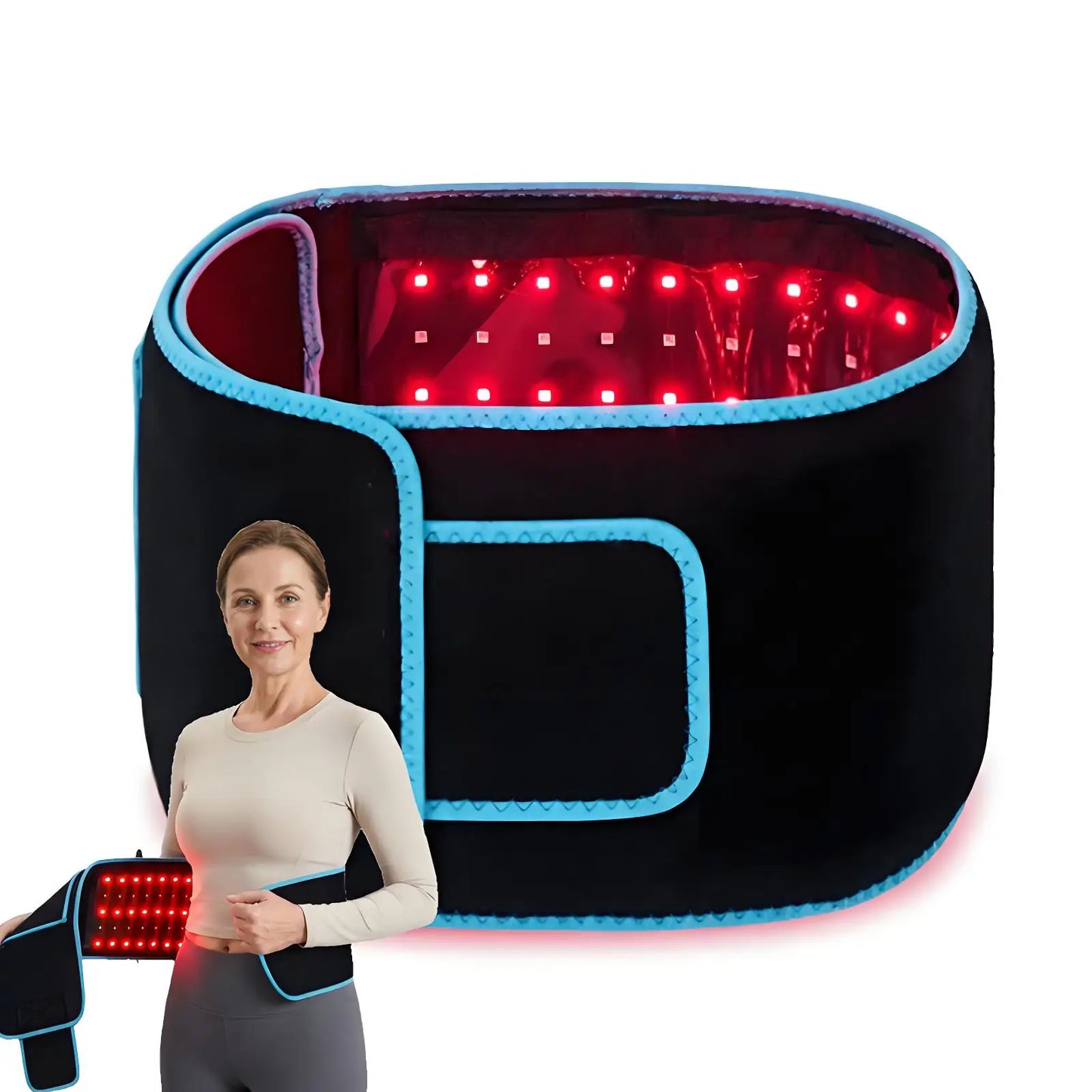 Cintura LED Terapia Luce Rossa per Sollievo dal Dolore con Design Flessibile | Trattamento Efficace per Muscoli e Articolazioni 0