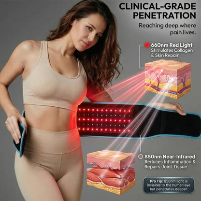 Cintura LED Terapia Luce Rossa per Sollievo dal Dolore con Design Flessibile | Trattamento Efficace per Muscoli e Articolazioni 1