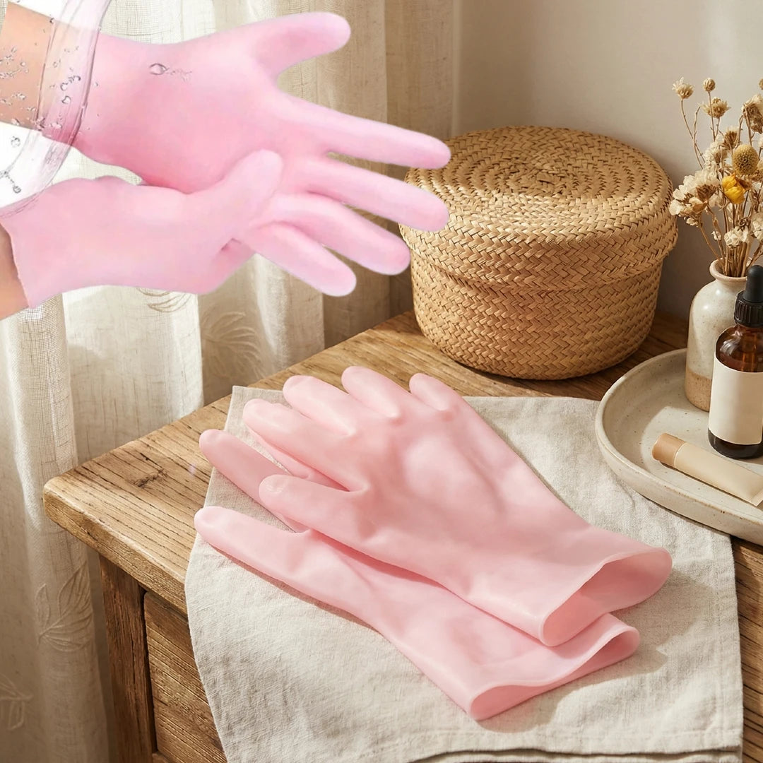 Comfort Spa | Set Idratante per Mani e Piedi in Silicone con Design Ergonomico | Riutilizzabile per Trattamento Spa a Casa 4