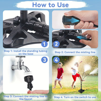 CoolMist | Portable Nebulizer with Seven Adjustable Arms | Ideal Cooling for Patio and Pool
