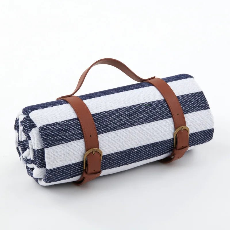 Waterproof Checkered Picnic Blanket with Convenient Shoulder Strap | Versatile Picnic Mat for Outdoor Comfort